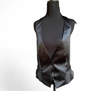 New York & Company Elegant Black Vest